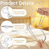 7Pcs 4 Styles Stainless Steel Sock Stretchers AJEW-UN0003-38A-4