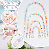   4Pcs 4 Style Acrylic Frosted Beaded Bag Strap AJEW-PH0018-23-4