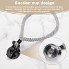 Olycraft 3Pcs 3 Colors Plastic Suction Cup & Cotton Cord Hook Hanger FIND-OC0002-95-4