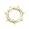 Brass Spring Gate Rings KK-M293-51G-1