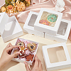 Square Paper Storage Gift Boxes with Clear Visible Window CON-WH0095-64A-3