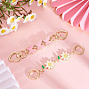 2Pcs 2 Style Alloy Enamel Chain Extenders FIND-TA0005-19-5