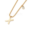 Letter A~Z Pendant Necklaces NJEW-JN02837-3