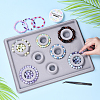 8 Sizes Flocked Plastic Rectangle Bracelet Design Board TOOL-YW0001-25-6