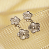Stainless Steel Clover Pendant Earrings for Women's Daily Wear FN1746-2-1