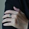 Alloy Squama Adjustable Finger Rings for Men FS-WGC01FD-01-4