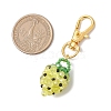 Glass Seed Beaded Strawberry Pendant Decoration HJEW-MZ00160-4