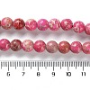 Dyed Natural Regalite/Imperial Jasper/Sea Sediment Jasper Beads Strands G-B124-C01-14-5