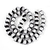 Luminous Handmade Lampwork Silver Foil Beads Strand FOIL-N029-03F-2