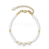 2Pcs Shell Pearl Bead & Glass Seed Beads Bracelets BJEW-MZ00136-3