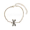 Dragonfly Alloy Link Chain Anklets for Women FS-WG88D05-01-5