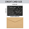 SUPERDANT Rectangle 201 Stainless Steel Custom Thermal Transfer Wallet Card DIY-SD0001-90S-2