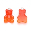 Gradient Color Opaque Resin Pendants RESI-R433-01H-1