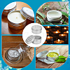 12Pcs 2 Styles Aluminium Shallow Round Candle Tins AJEW-PH0006-30-5
