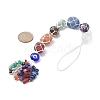 7 Chakra Nuggets Natural Gemstone Pocket Pendant Decorations HJEW-JM01049-02-3