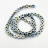Electroplate Non-magnetic Synthetic Hematite Beads Strands G-J217C-07-2