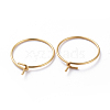 316 Surgical Stainless Steel Hoop Earrings Findings STAS-K146-039-35mm-G01-2