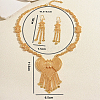 Vintage Alloy Hollow Bowknot Tassel Earrings & Necklaces Sets for Women XI4040-2