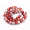 Natural Weathered Agate Beads Strands G-S249-07-8mm-2
