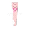 Bowknot Print Transparent PE Cone Flower Sleeves ABAG-FZC0002-001E-7