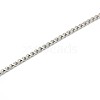 304 Stainless Steel Venetian Chain Necklace Making STAS-A028-N032P-A-2