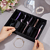 20 Girds Wood Covered with Velvet Bangle Organizer Display Trays BDIS-WH0003-32A-3