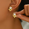 Elegant Stainless Steel Stud Earrings VF4299-1-7