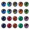Beadthoven 50Pcs 10 Styles Opaque Resin Beads RESI-BT0001-31-2