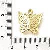 Rack Plating Brass Micro Pave Clear Cubic Zirconia Pendants KK-M309-16G-04-3