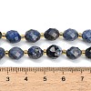 Natural Dumortierite Beads Strands GG-CBA4A3B-A07-4