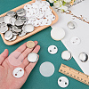 Flat Round Sublimation Blank Badge Button Parts IFIN-WH0011-79B-3