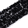 Opaque Glass Beads Strands GLAA-N019-4mm-01-1