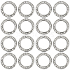 16Pcs Alloy Rhinestone Spring Gate Rings FIND-SP0004-52B-1