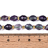 Natural Colorful Fluorite Beads Strands G-N342-35-8x6-11-5