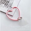 Silicone Love Heart Mobile Straps PW-WG49436-08-1