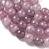 Natural Purple Madagascar Rose Quartz Beads Strands G-Z115-C02-8mm-4