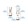 Alloy Snap Lock Clasps LS-PALLOY-TAC0009-24P-10