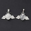 Natural Quartz Crystal Pendants G-P492-02P-22-1