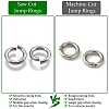 925 Sterling Silver Saw Cut Open Jump Rings STER-F036-02S-0.8x4mm-3