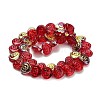 Electroplate Baking Paint Glass Beads Strands X-EGLA-K061-13A-AB05-2