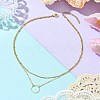 Brass Layered Necklace for Women NJEW-JN04912-2