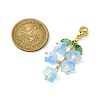 Glass & Acrylic Pendant Decorations HJEW-TA00091-03-3