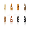 80Pcs 8 Colors 2-Hole Wood Buttons WOOD-GF0002-35C-6