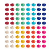 Kissitty 400Pcs 8 Colors Synthetic Turquoise Beads Strands TURQ-KS0001-01-14