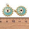 304 Stainless Steel Enamel Pendants STAS-U061-35G-01-3