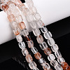 Natural Hematoid Quartz/Ferruginous Quartz Beads Strands G-T141-31-2