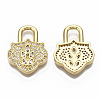 Brass Micro Pave Cubic Zirconia Pendants ZIRC-T014-001-NF-2
