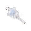 5Pcs Acrylic & Glass Pendants PALLOY-JF03526-02-3