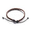 Adjustable Braided Leather Cord Bracelets BJEW-P099-21B-2