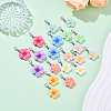 20Pcs 10 Style Resin Pendant Decorations HJEW-YW00120-2